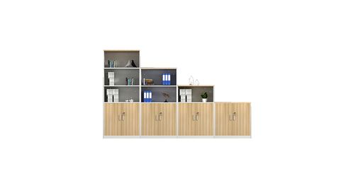 多层板式置物柜—层板式置物柜—办公室层板式置物柜产品场景图